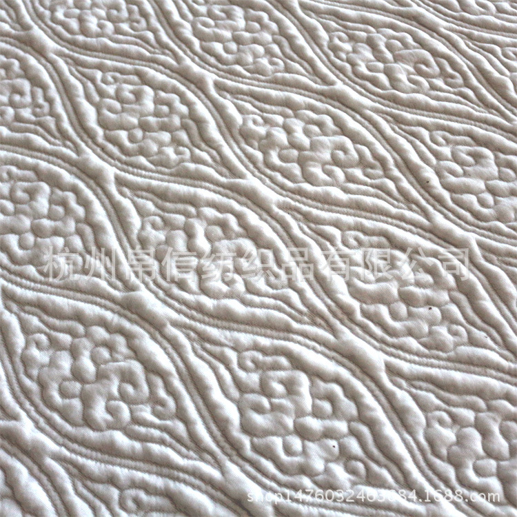 供应全涤床垫面料针织布乳胶床垫布记忆枕针织提花空气层透气涤纶