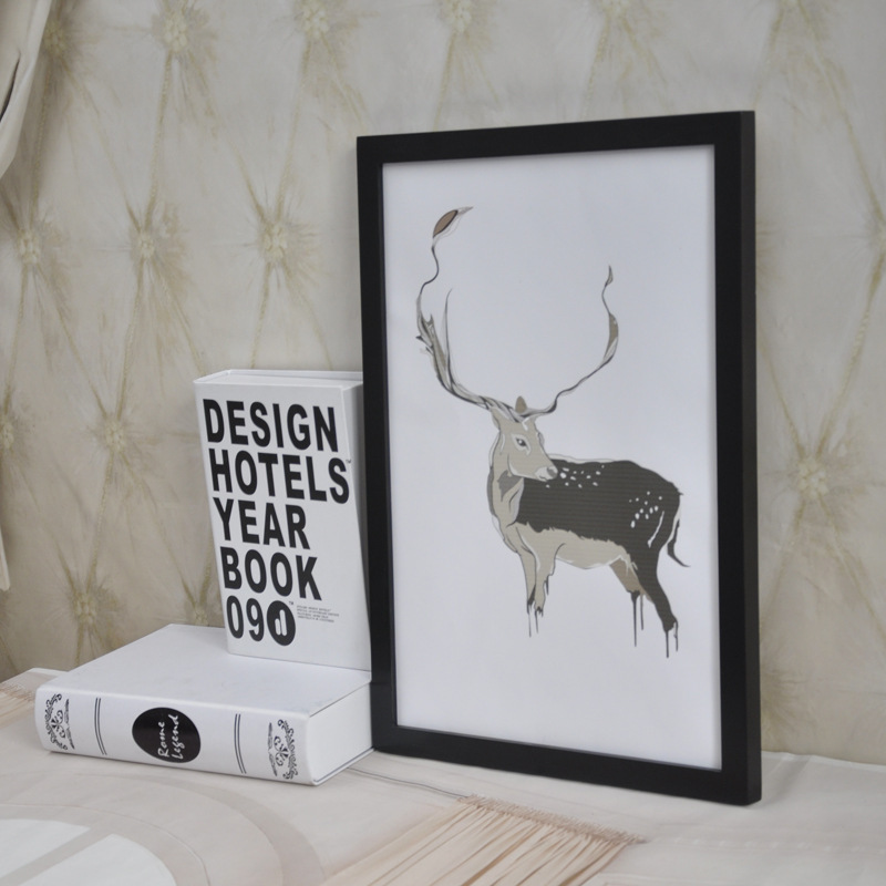 Solid Wood photo frame studio commonly used sketch photo painting framed picture frame 2K4K8K solid wood simple picture frame wholesale