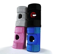 SBR Knee Support with Breathable Pore Diving Material for Running, Cycling, Sports, Knee Guard Sleeve, 4 Pieces with Spring Reinforced Protection