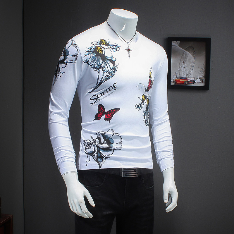 2017秋裝純棉長袖t恤男士大碼韓版v領寬松上衣外衣體恤打底衫潮工廠,批發,進口,代購