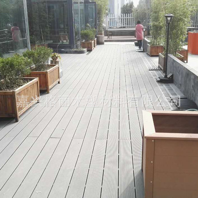 大量供應戶外木塑防腐防開裂地板 工程塑木地板 園林景觀制品