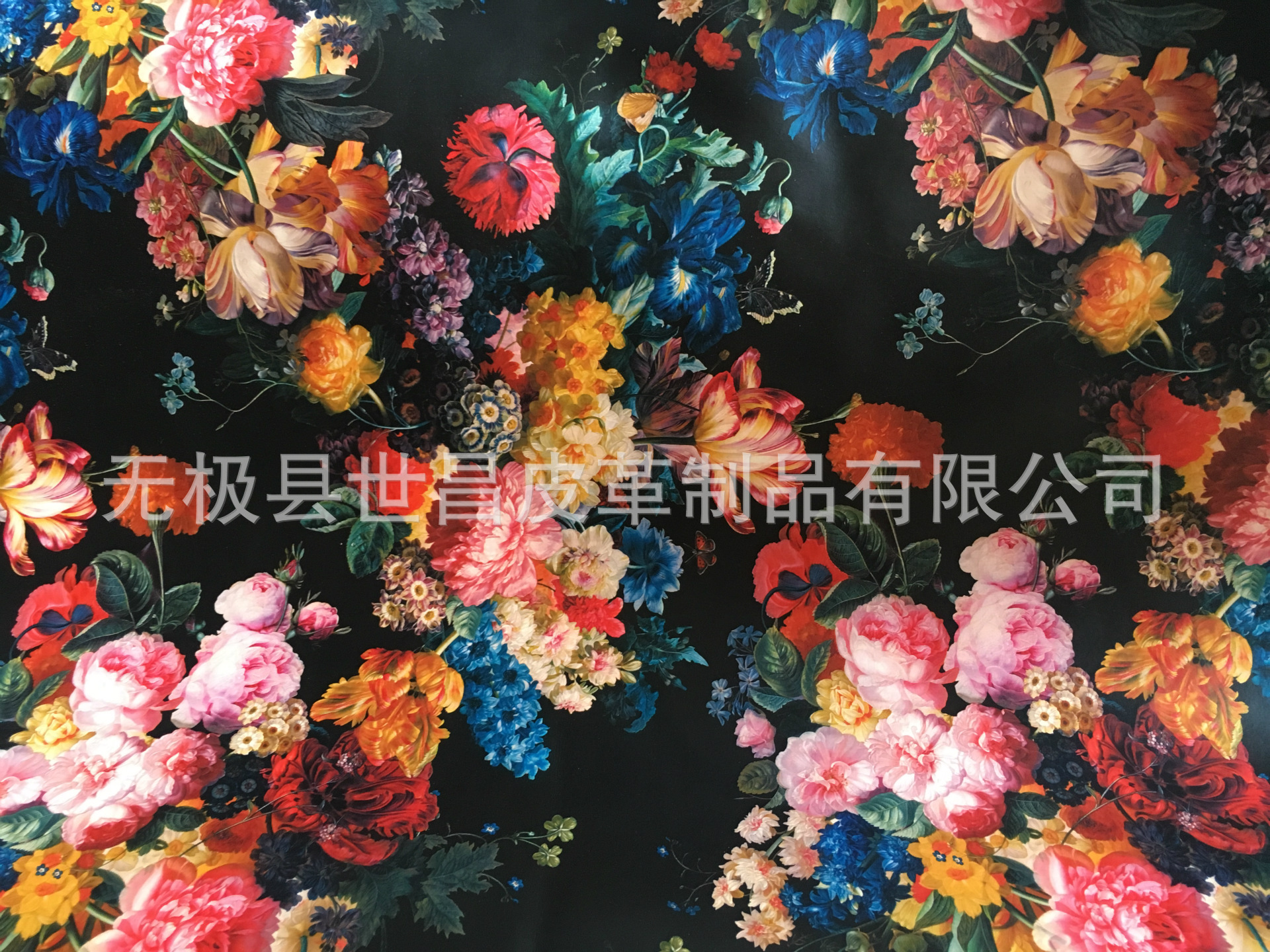 黄牛二层花纹包革