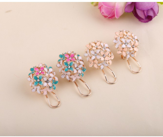 1 Pair Sweet Flower Enamel Plating Alloy Earrings display picture 6