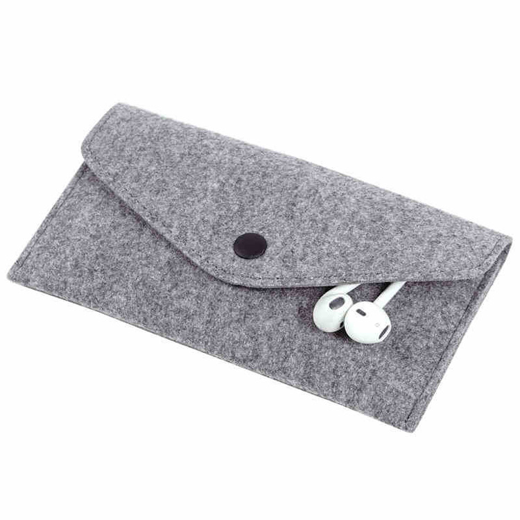 男士女士 手机耳塞毛毡包 彩色毛毡包 毛毡耳机包