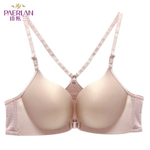 珀依兰无钢圈文胸新品 前扣文胸运动内衣 文胸背心式内衣女士胸罩