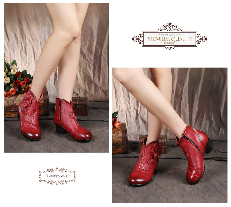 Bottes femme TRANQUILLEMENT en En cuir - Ref 3354879 Image 14