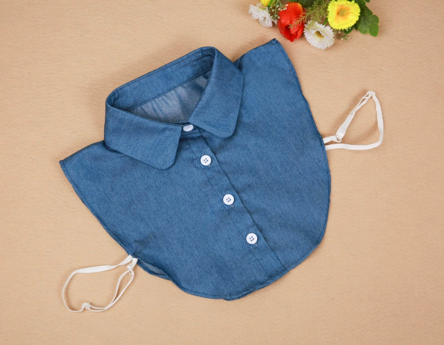 Женская универсальная рубашка с накладным воротником, весенне-осенний воротник из чистого хлопка, накладной воротник, модный воротник, декоративный накладной воротник