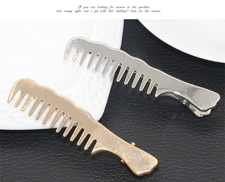 New Hair Accessories Wholesale Korean Alloy Small Comb Hair Clip Side Clip display picture 3