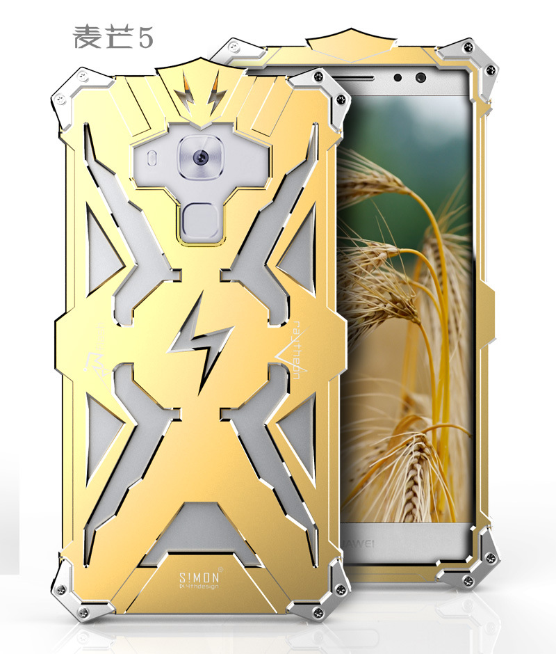 SIMON THOR Aviation Aluminum Alloy Shockproof Armor Metal Case Cover for Huawei Maimang 5| 4 |G7 Plus