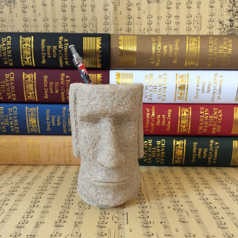 Креативные украшения из смолы Чили остров Пасхи каменная ручка контейнер аксессуары для дома поделки из песчаника студенческие подарки