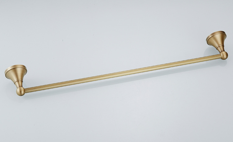 欧式全铜仿古单杆毛巾架复古五金卫浴挂件一件代发货批
