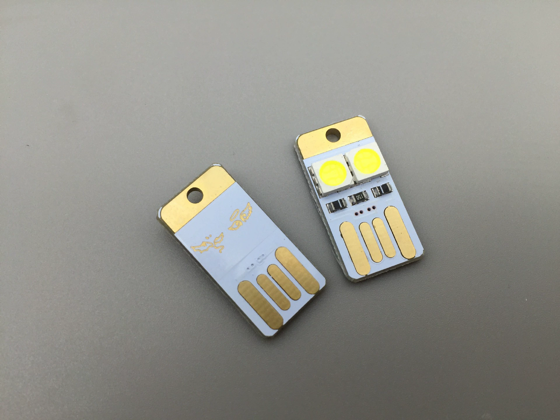 Mini Creative LG Light Source USB Mobile Light Lights double -sided can be inserted double -sided and inserted small fat pier USB light