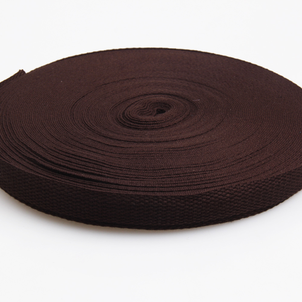 广东织带厂 现货1寸 2cm 6分 啡色 珠纹 薄棉带 涤棉带 包边带