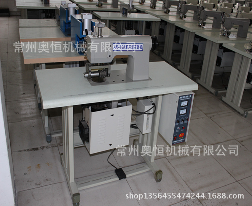 直销超声波100双电机压边机 服装花边机 自动缝合机