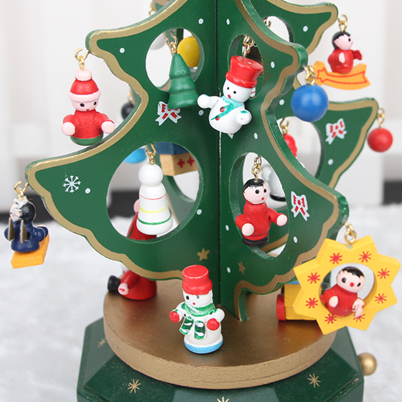 Christmas tree victorian The Music Box Rotating Wooden Christmas Tree Christmas Tree Tree Music Festival Gift Christmas