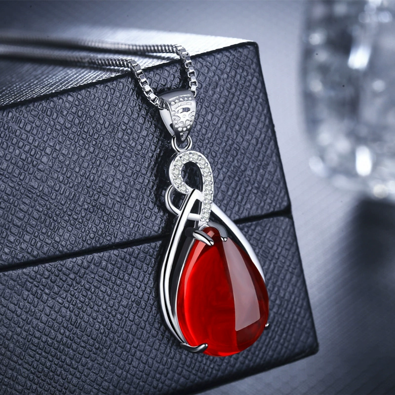 Platinum stone inlay, agate high-end pendant
