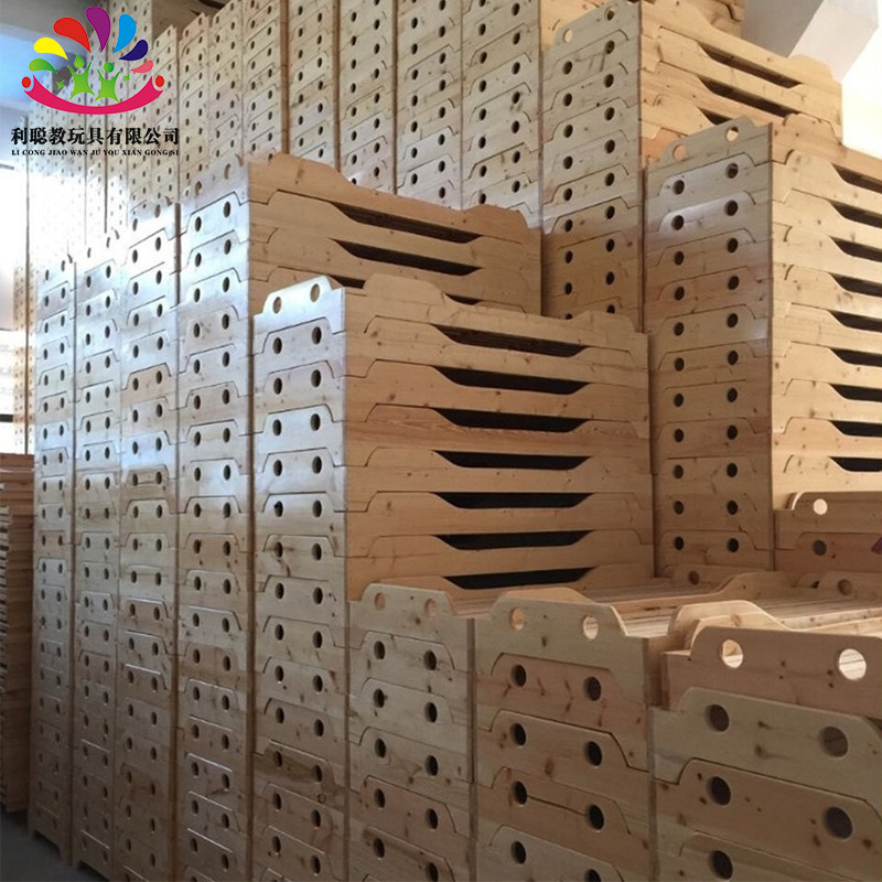 Kindergarten children's bed children's thickened solid wood single lunch bed wooden bed baby managed wooden folding bed Kindergarten children's bed children's thickened solid wood single lunch bed wooden bed baby managed wooden folding bed