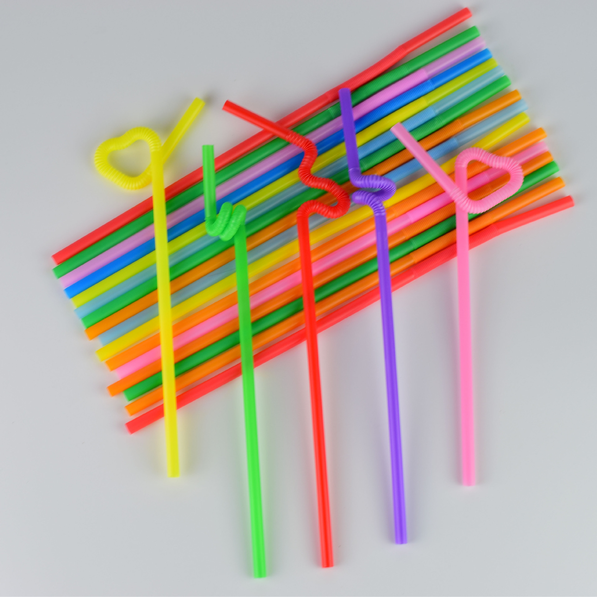 一次性彩色艺术吸管DIY百变造型吸管 100支一包厂家批发塑料吸管-阿里巴巴
