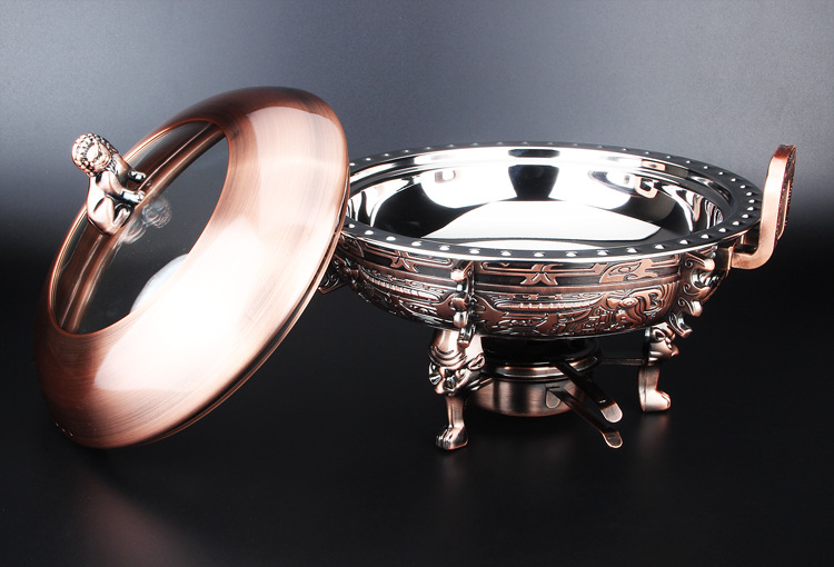 厂家直销中华鼎不锈钢酒精干锅炉，酒店用品固体酒精炉小火锅