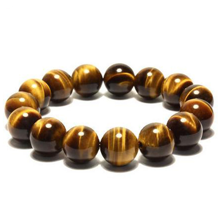 1 Piece Retro Gradient Color Tiger-shaped Stone Beaded Unisex Bracelets display picture 10