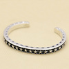 Fashionable trend bracelet, wholesale, silver 925 sample, Korean style