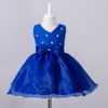 Europe burst sleeveless bow skirt wedding flower girl child Princess flower girl dresses on behalf of a piece of gauze