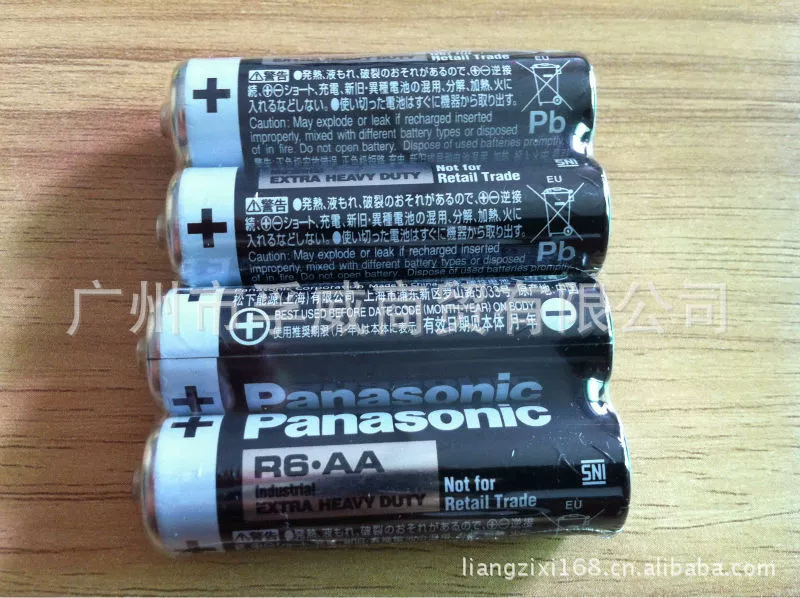 Батарея Panasonic R6, углеродная, комплект из 5 штук