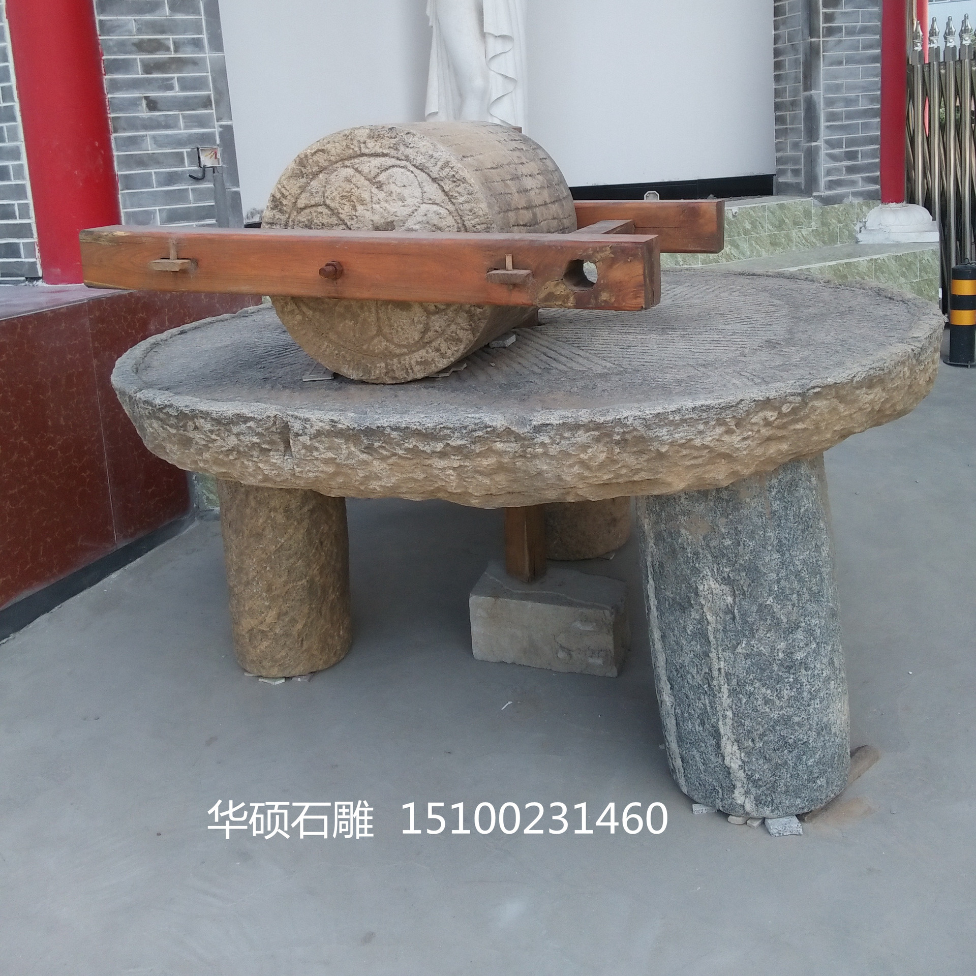 旧石碾子的摆放风水,农村石碾子放最佳,农村石碾子风水_大山谷图库