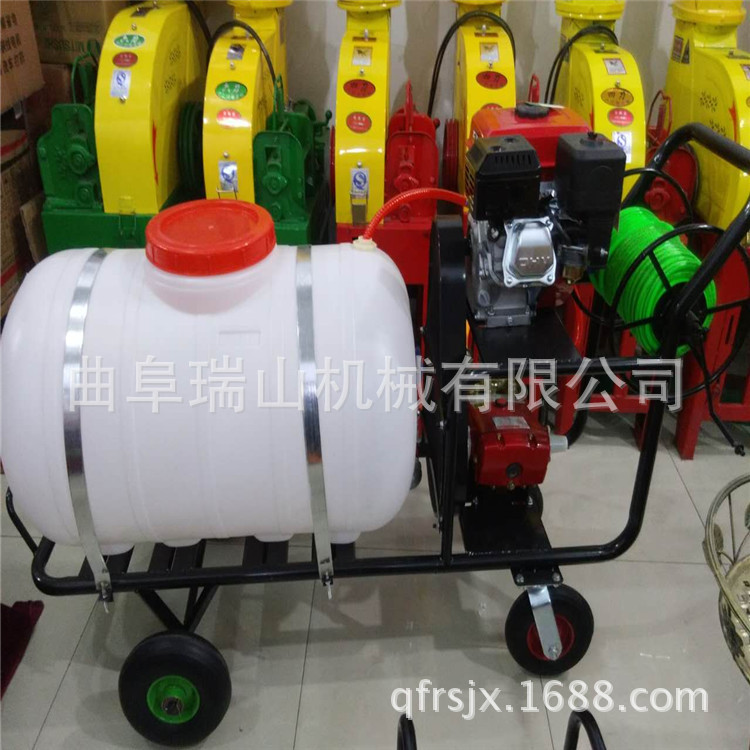 促销经济实用可拉管进地推车打药机 汽油大压力除虫打药机