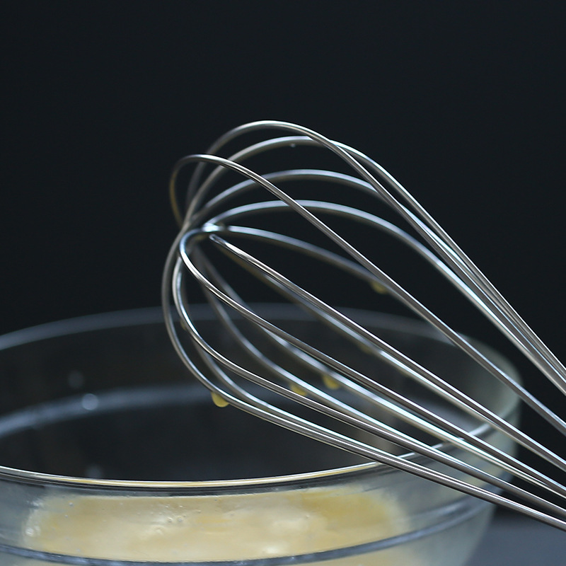 Herramientas para hornear Hogar Manual eggbeater negrita licuadora de mano 201 de acero inoxidable de 6 hilos de 12 pulgadas