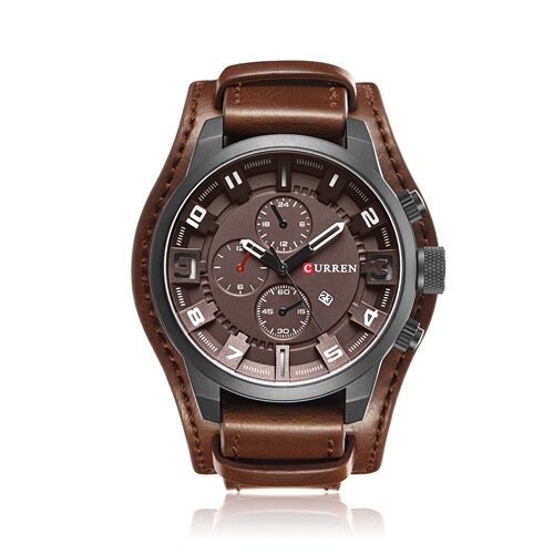 CURREN 8225 men's watch calendar watch waterproof quartz belt watch foreign trade watch