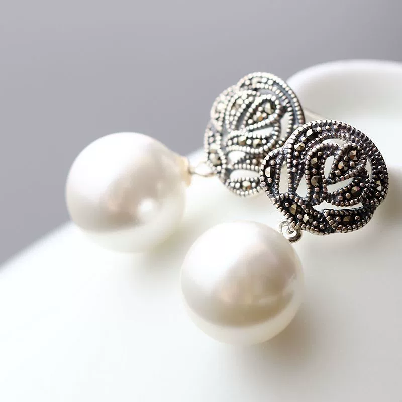 Hypoallergenic retro earrings, wholesale, silver 925 sample