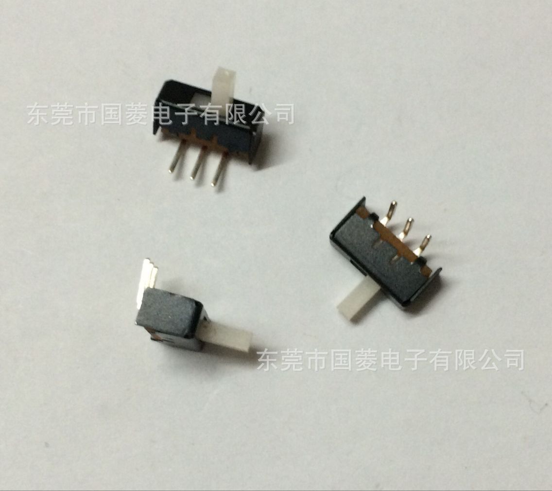 SS-12E21(1P2T)单排3PIN90度贴片开关 3脚贴片拨动开关厂家直销
