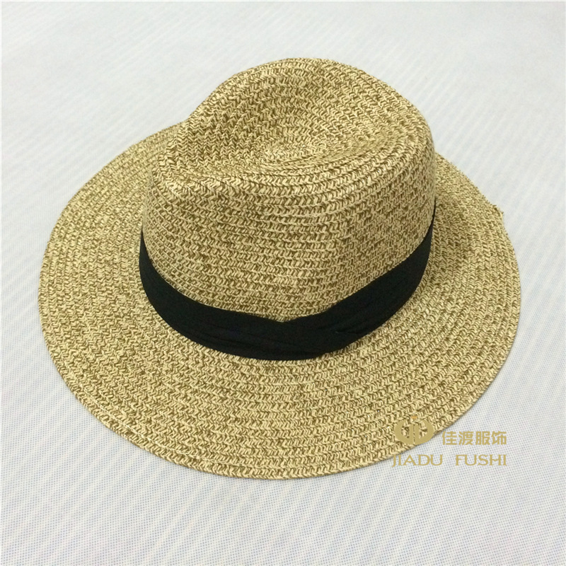 韓國時尚優雅大氣草帽遮陽帽子女士度假防曬夏天親子太陽帽