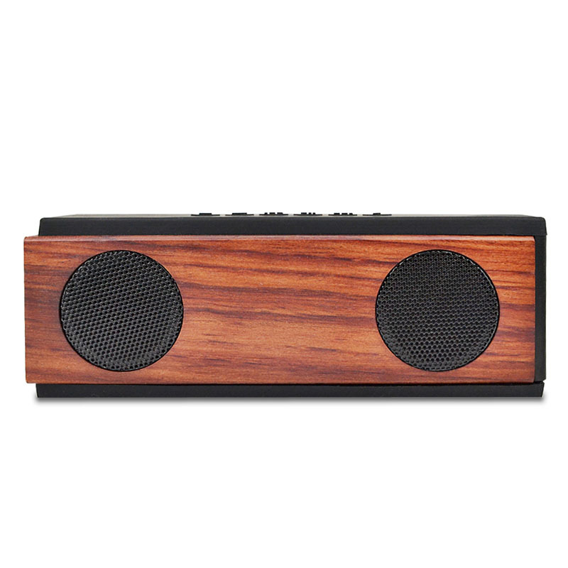 One piece On behalf of Bluetooth loudspeaker box Beech Texture wireless Bluetooth sound Dual speakers Subwoofer factory wholesale