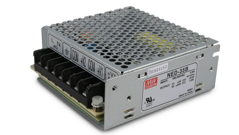 Оригинальный тайваньский блок питания Mingwei Shuang Road NED-35B 35W 5V, 0.5～4.0A 24V, 0.2～1.3A