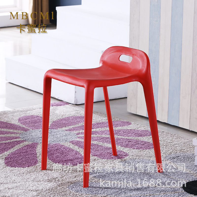 Plastic horse stool simple link bench plastic horse chair home shoe stool restaurant fast food bench waiting stool
