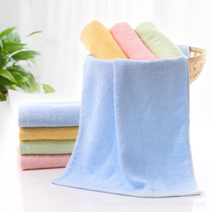 Bamboo fiber towels, plain large towels, soft and absorbent ladies' face towels, wholesale