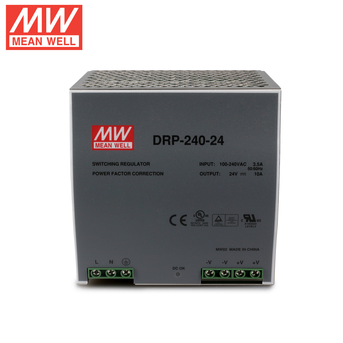 ȫ��ԭװ̨��MEAN WELL��γ�����Դ DRP-240-24 240W 24V 10A