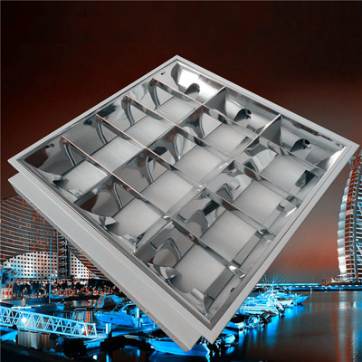 Embedded system Reflective Iron Mirror 3*20W Dark outfit T8 Grille Shell LED Empty shell of wire lamp panel