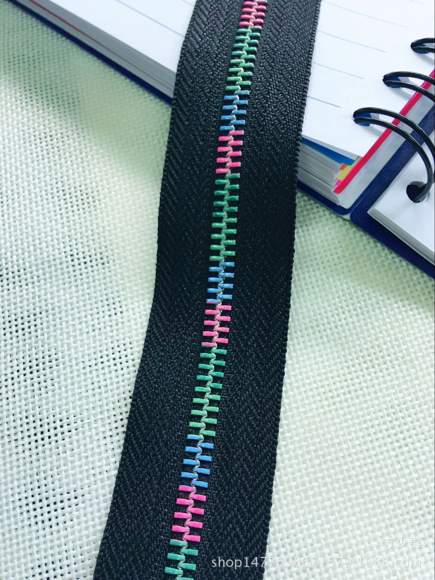 广东高档拉链 金属喷漆印花拉链5#金属Y牙拉链 高档服装箱包拉链