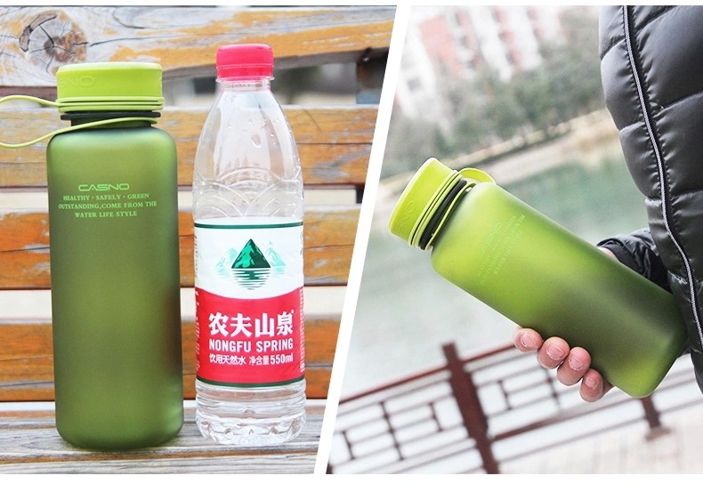 卡西诺1118磨砂水杯学生运动水壶瓶带盖水杯子创意定制LOGO太空杯20