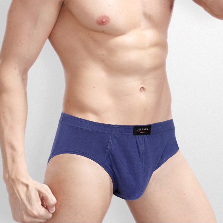 Wholesale of middle-aged and elderly cotton underwear by manufacturers, men's underwear, breathable triangle pants, large size fat man, medium waist underwear, and head