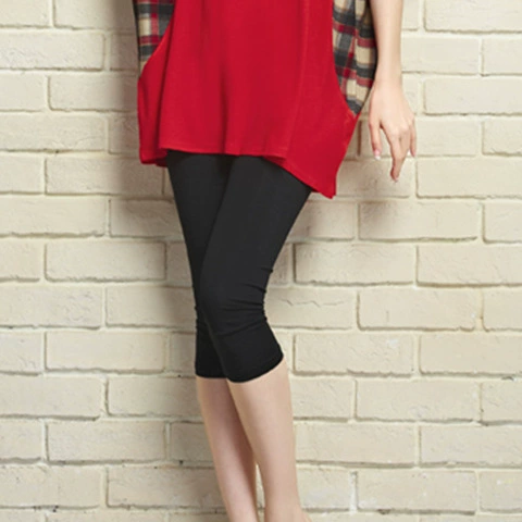 安倩 Autumn thin elastic leggings, trousers, fitted