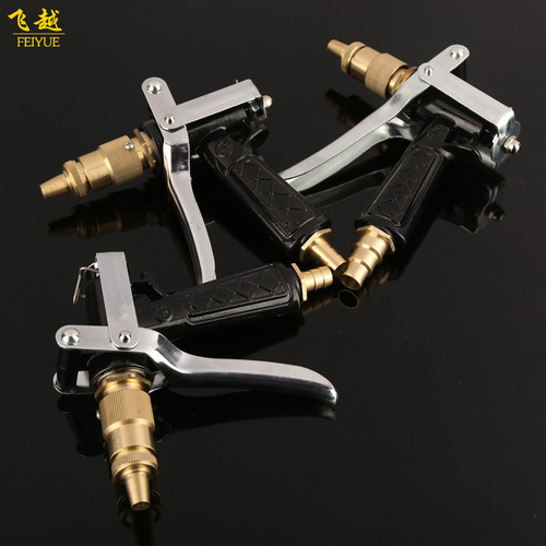 Factory direct sales high-pressure water gun garden high-pressure all-copper water gun copper head black pure copper car wash water gun head