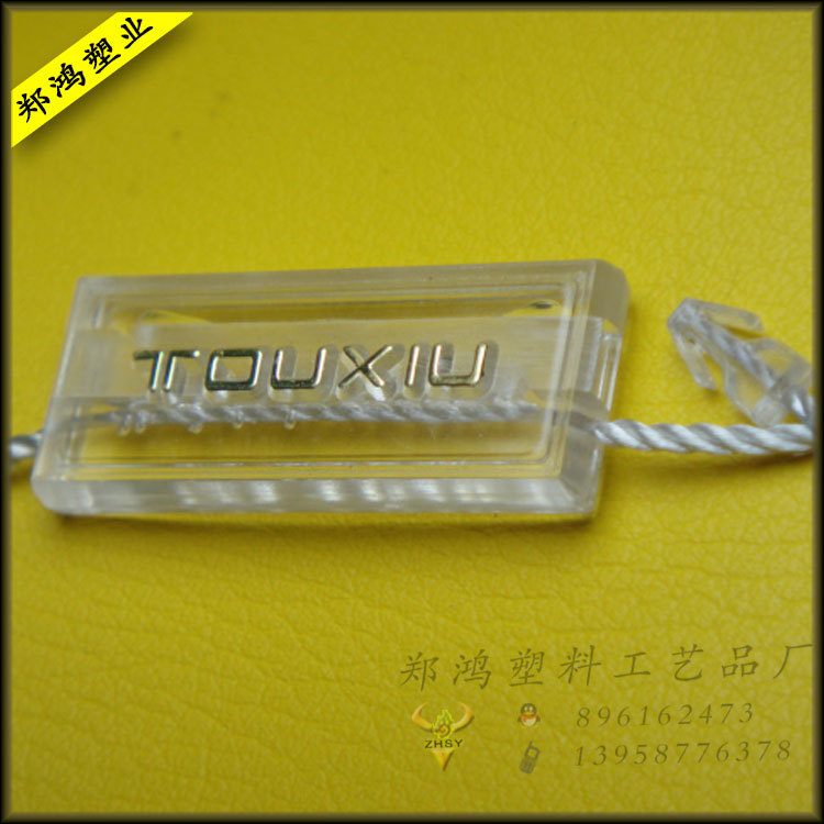 supply transparent Gilding Hanging tablets Manufactor environmental protection transparent high-grade clothing Hanging tablets Customized