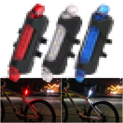 New Bicycle Rear Light USB Charging LED Waterproof Ultra Bright Rear Light Mountain Bike Warning Light