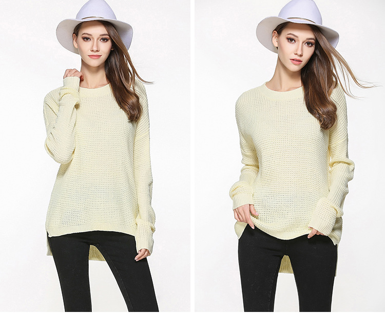 plus size thin knit sweater loose top NSYH16546