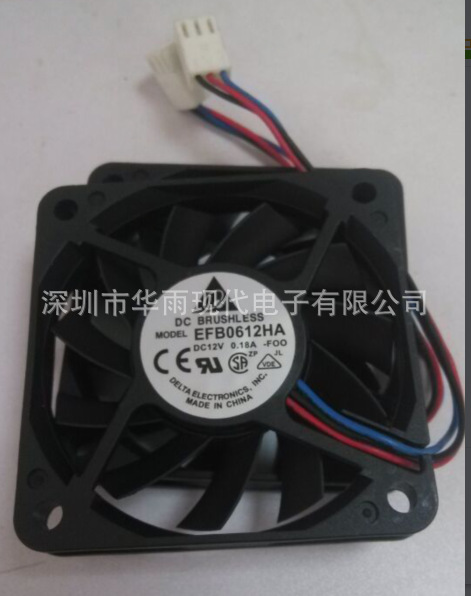 MODEL  EFB0612HA 60*60*10MM 轴流风扇 12V 电压