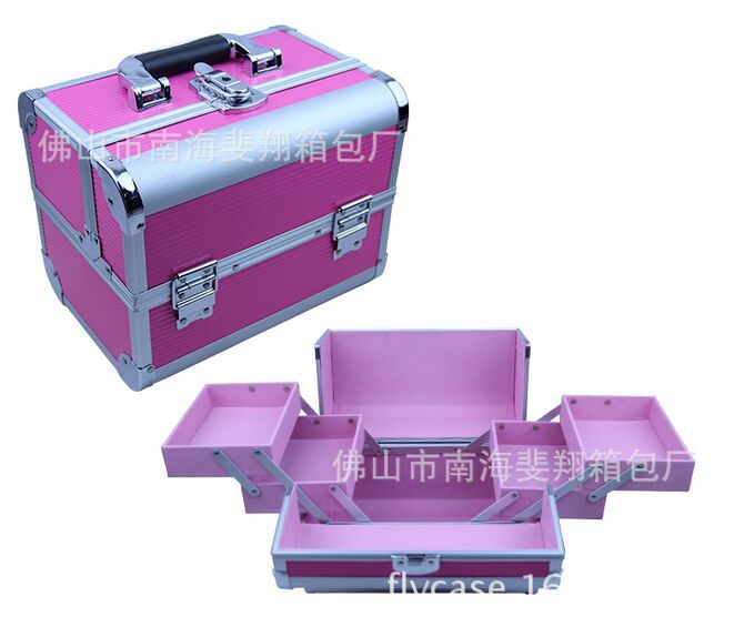 供应铝合金箱子 手提工具箱 铝合金化妆箱 美发工具箱 收纳箱